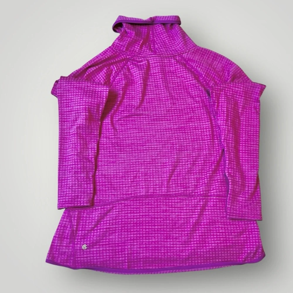 Champion Womens XL Plum Purple Textured Cowl Neck Running Jacket W/ Pocket Used - Picture 5 of 8
